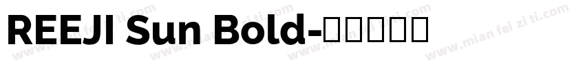 REEJI Sun Bold字体转换